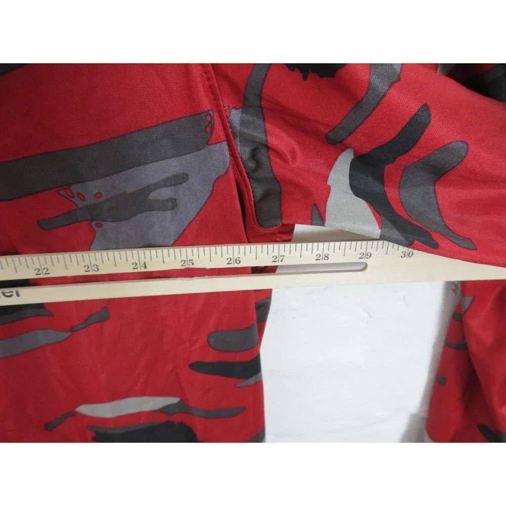 Vintage Nike Jordan VIII 8 Red Black Camo Track Jacket Mens 3XL Full Zip y2k